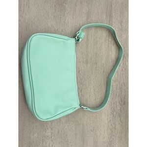 Wild Fable Mint Green Baguette Shoulder Bag Y2K Faux Leather Pastel Purse